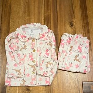 Reindeer flannel pajamas- 18 months